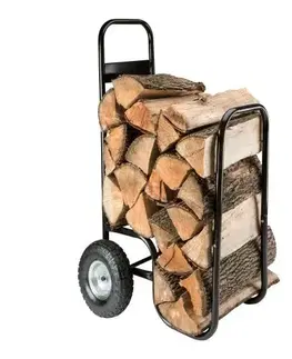Príslušenstvo Vozík na palivové drevo, 52 x 57 x 107/73 cm, nosnost 80 kg