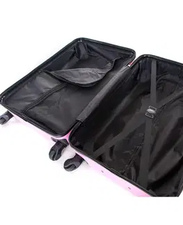 Batohy Pretty UP Cestovný škrupinový kufor ABS03 M, ružová