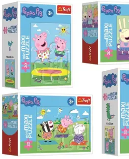 Hračky puzzle TREFL -  Puzzle 20 miniMAXI Peppa Pig, 4 druhy