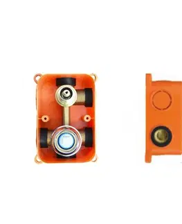 Kúpeľňové batérie MEREO - Sprchová podomietková batéria s trojcestným prepínačom, Sonáta, Mbox, oválny kryt, chróm CB60157B