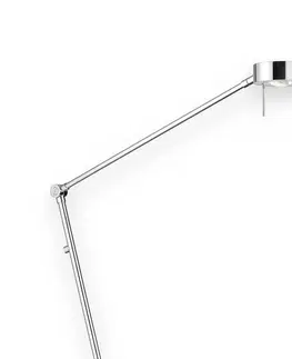 Stojacie lampy Knapstein Štíhla stojaca LED lampa Elegance, 3 kĺby, chróm