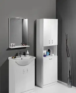 Kúpeľňa AQUALINE - SIMPLEX ECO 55 umývadlová skrinka vrátane umývadla 53x83,5x30,7cm SIME550
