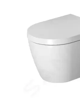 Záchody DURAVIT - ME by Starck Závesné WC s doskou SoftClose, Rimless, s WonderGliss, biela 45290900A11