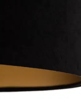 Závesné svietidlá Maco Design Závesné svietidlo Salina, čierna/zlatá, Ø 50 cm