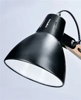 Stolové lampy Solight WO57-B Stolná lampa Falun, čierna