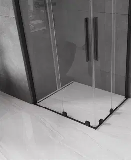 Sprchovacie kúty MEXEN/S - Velar Duo štvorcový sprchovací kút 100 x 90, transparent, čierna 871-100-090-02-70