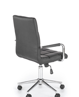 Kancelárske stoličky HALMAR Gonzo 2 kancelárske kreslo s podrúčkami čierna / chróm