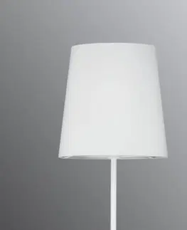 Stojacie lampy Paulmann Paulmann Stellan stojaca lampa textilné biela