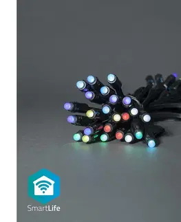 Vianočné osvetlenie  SmartLife LED Wi-Fi RGB 48 LED 10.8 m Android / IOS WIFILP01C48