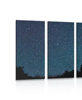 Obrazy vesmíru a hviezd 5-dielny obraz mliečna dráha medzi hviezdami