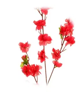 Kvety Umelá Sakura, 3 výhonky, v. 66 cm, červená