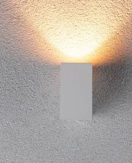 Vonkajšie nástenné svietidlá Paulmann Paulmann vonkajšie nástenné LED svetlo Flame biela