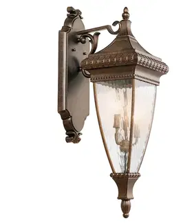 Vonkajšie nástenné svietidlá KICHLER Lucernové nástenné svietidlo Venetian Rain