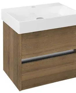 Kúpeľňa SAPHO - NIRONA umývadlová skrinka 57x51,5x43cm, dub Sherwood NR060-1515