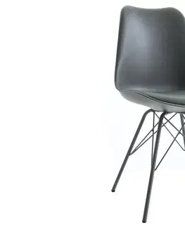 Jedálenské stoličky a kreslá Jedálenská stolička 4 ks IKAROS Dekorhome Sivá