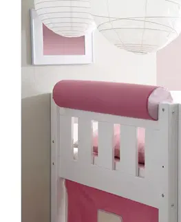 Príslušenstvo k detským posteliam Detský vankúš v tvare valca Ružový