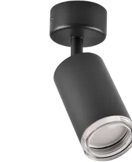 Svietidlá  Kúpeľňové bodové svietidlo TURYN 1xGU10/10W/230V IP44 čierna 