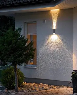 Vonkajšie nástenné svietidlá Konstsmide Vonkajšie nástenné LED Imola dvojitý kužeľ svetla