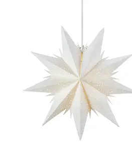 Vianočné svetelné hviezdy Markslöjd Visiaca hviezda Dora, biela Ø 45 cm