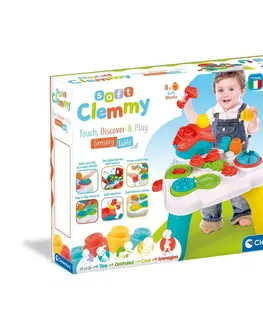 Drevené hračky Clementoni Clemmy baby veselý hrací senzorický stolík