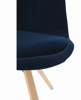 Jedálenské stoličky a kreslá Jedálenská stolička SABRA Tempo Kondela Modrá