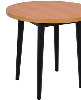 Jedálenské stoly Stôl Gary 80 Dub prirodzené/čierna
