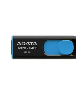 USB Flash disky USB kľúč A-DATA UV128, 64GB, USB 3.1 - rýchlosť 90/40 MB/s (AUV128-64G-RBE)