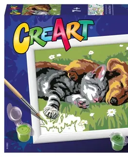 Kreatívne a výtvarné hračky RAVENSBURGER - CreArt Spiaci pes a mačka