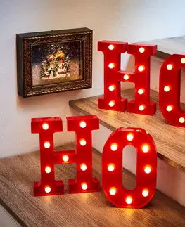 Drobné dekorácie a doplnky 2 LED písmena "HO"