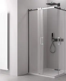 Sprchovacie kúty POLYSAN - THRON LINE SQUARE štvorcový sprchový kút 800x800, hranaté pojazdy, rohový vstup TL2880-5002