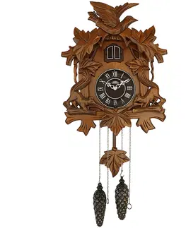 Hodiny Kyvadlové kukučkové hodiny IV. PRIM 46cm, hnedá