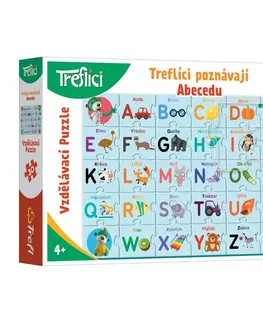 Puzzle TREFL Puzzle Treflíci poznávají abecedu 30 dílků