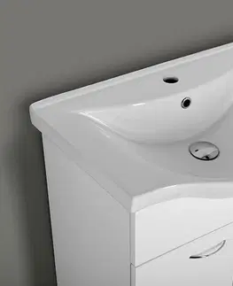 Kúpeľňa AQUALINE - KERAMIA FRESH umývadlová skrinka, 1 zásuvka, 60,6x74x34cm, biela 50064A