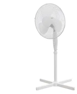 Ventilátory  Stojanový látor 40 cm, 3 rýchlosti, biely 50W 