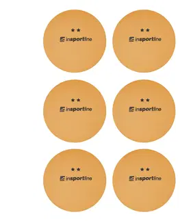 Pingpongové loptičky Pingpongové loptičky inSPORTline Elisenda S2 6ks oranžová
