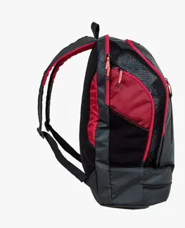 batohy Plavecký batoh 900 40 litrov čierno-červený