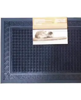 Koberce Rohožka Greek Key Square Black 40x60 cm