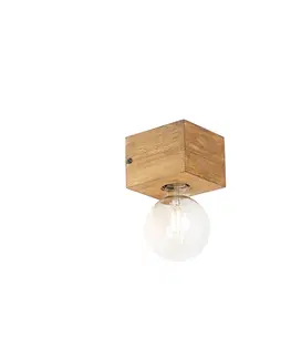Nastenne lampy Vidiecka nástenná lampa drevo - Bloc