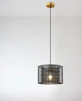 Moderné lampy do obývačky Luster 2023011 BLACK+ COPPER E27 LW1