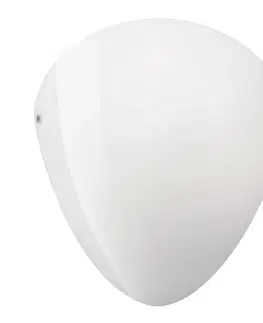 Nástenné svietidlá Vistosi Ovalina – nástenné svietidlo E27 lesklé biele