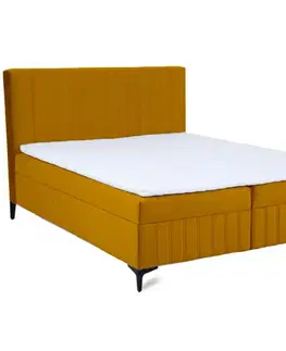 Dvojlôžkové postele Kontinentalne postel Sergio 160x200 Bluvel 68 s topperom