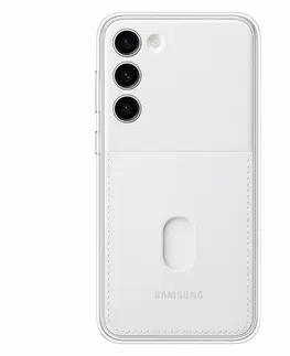 Puzdrá na mobilné telefóny Zadný kryt Frame Cover pre Samsung Galaxy S23 Plus, biela EF-MS916CWEGWW