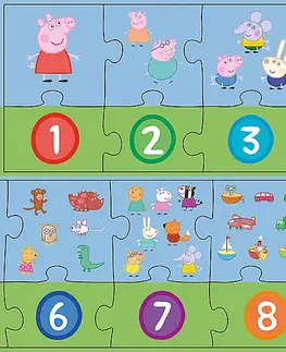 Hračky puzzle TREFL - Vzdelávacie puzzle 20 - Čísla Peppa Pig