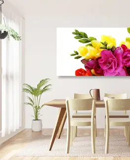 Obrazy kvetov Obraz kytica frézií