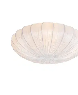 Stropne svietidla Dizajnové stropné svietidlo biele hodváb 60 cm 5-svetlo - Plu