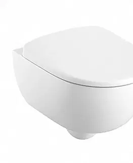 WC mísy Závesná WC misa Selnova compakt s doskou volne padajúca
