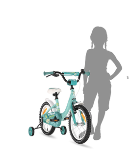 Bicykle Detský bicykel KELLYS EMMA 16" - model 2021 Menthol - 9,5" (100-110 cm)