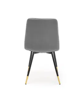 Jedálenské stoličky HALMAR K438 jedálenská stolička sivá / čierna