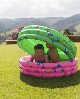 Detské bazéniky KONDELA Lome detský nafukovací bazén zelená