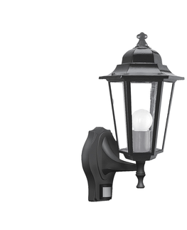 Záhradné lampy Rabalux Rabalux 8217 - Vonkajšie nástenné svietidlo s čidlom VELENCE 1xE27/60W/230V  